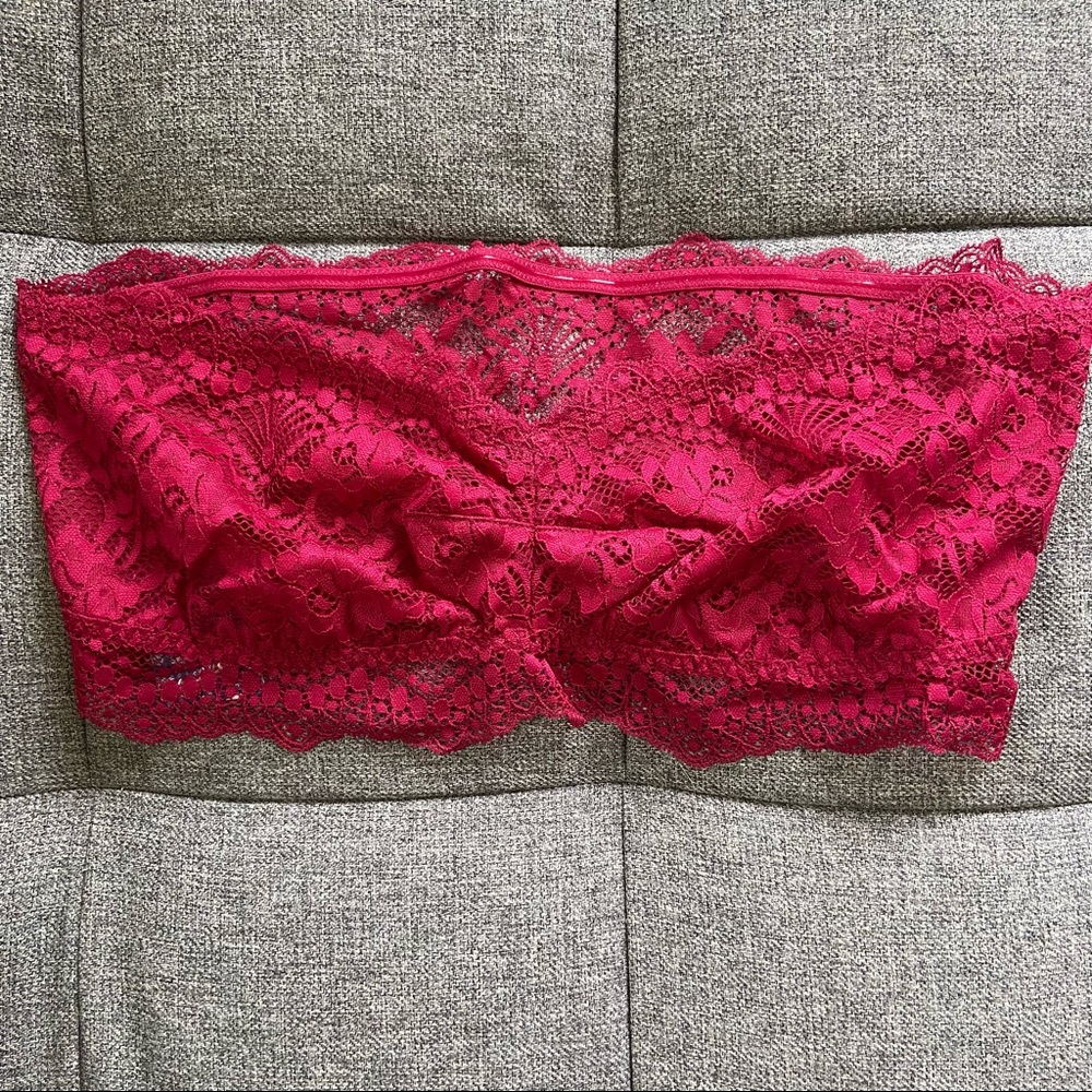 Free People Lacey Looks Bandeau in burgundy - Picture 6 of 10